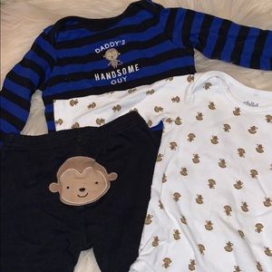 Boy’s 3 piece monkey outfit